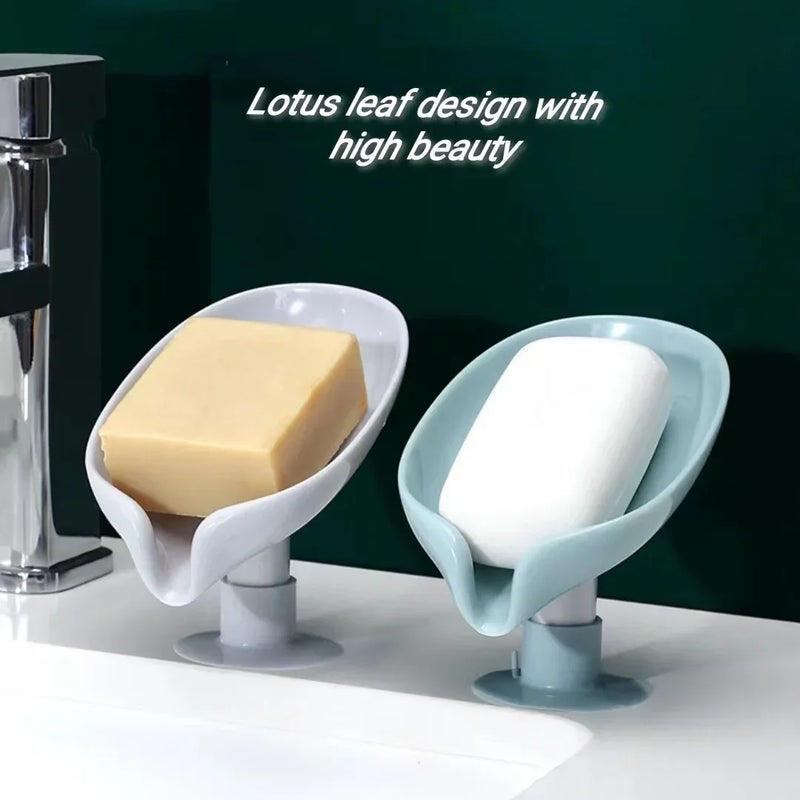 boîte à savon lotus créative avec ventouse pratique
