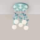 lustre led moderne carrousel pour enfants style princesse