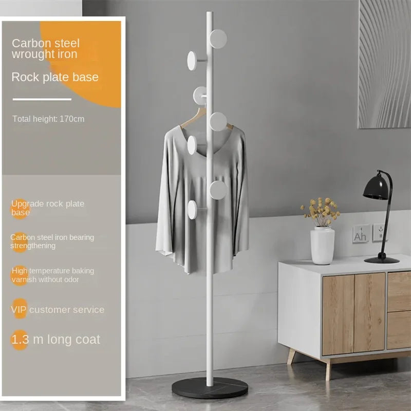porte-manteau luxe sur pied avec rangement multifonction et crochets - vue 10 sur 14