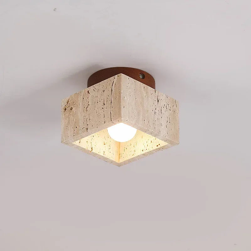 plafonnier moderne en marbre led pour décoration d'entrée