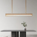 lustre led long minimaliste post-moderne pour restaurant bar bureau