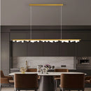 Modern minimalist gold and black chandelier for pendant lighting