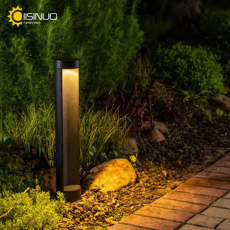 Waterproof outdoor post light for garden and park lighting - vue 6 sur 9