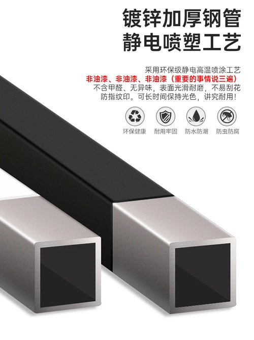 Single tatami bed frame, modern and simple home master bedroom, 1.8-meter double iron bed - vue 6 sur 29