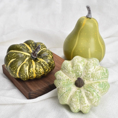 citrouilles décoratives en mousse pour décorations dHalloween et automne - vue 4 sur 22