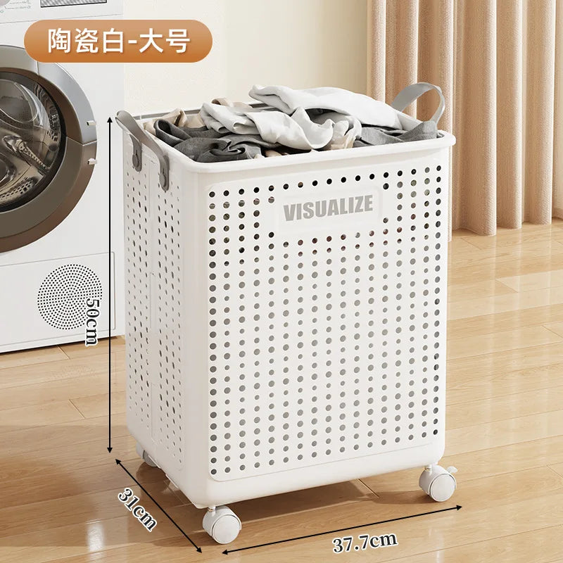 panier de rangement pliable imitation rotin pour jouets et linge - vue 11 sur 12
