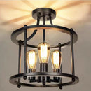plafonnier led multi-têtes style industriel rétro américain décoratif