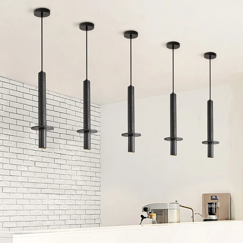 Suspension LED en travertin jaune naturel japonais - vue 5 sur 9