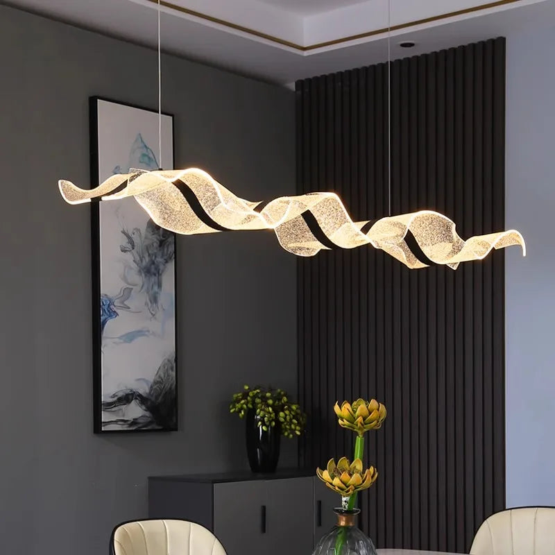 Lustre LED design moderne suspendues idéales pour décoration intérieure - vue 4 sur 6