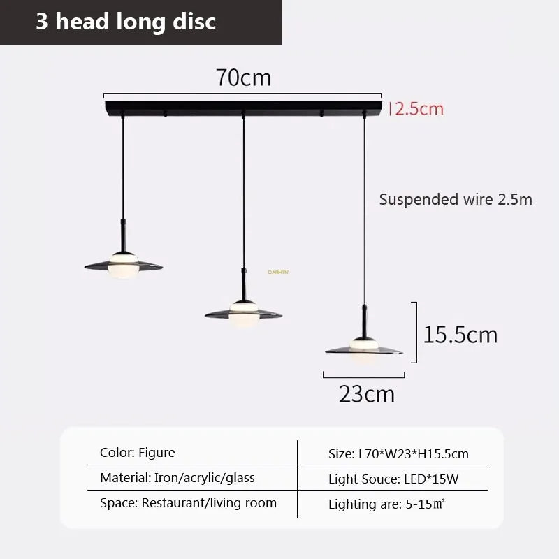 suspension en verre à plusieurs têtes pour intérieur moderne - vue 21 sur 23