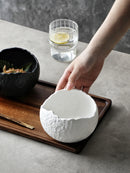 Bol céramique forme coquille irrégulière style raffiné