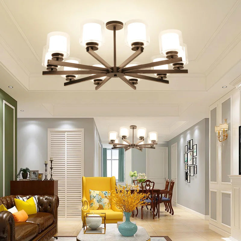 Bosmos European Style Decorative LED Chandeliers For Living Rooms, Bedrooms, And Modern Simple Indoor Lighting - vue 5 sur 21
