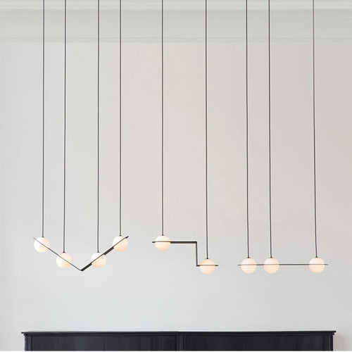 Minimalist geometric creative pendant for commercial spaces - vue 2 sur 11