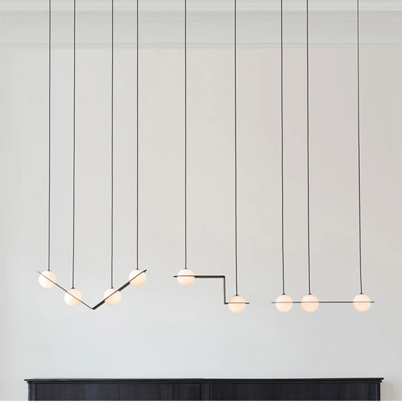 suspension géométrique minimaliste pour espaces commerciaux modernes - vue 3 sur 11