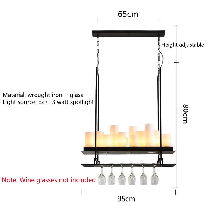 Nordique luxe salle à manger lustre intérieur salon table à manger lampes en verre simple cuisine île LED lustre éclairage - vue 16 sur 20