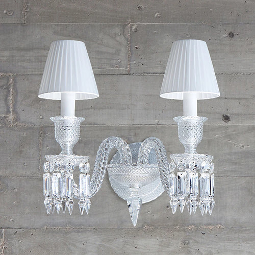 applique murale en cristal pour décoration intérieure luxe moderne - vue 3 sur 7