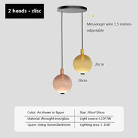 lampe suspendue verre dégradé nordique salle manger chambre coucher lustre 110v-220v