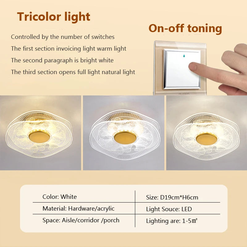 plafonnier led moderne en acrylique design pour intérieur décoratif - vue 16 sur 18