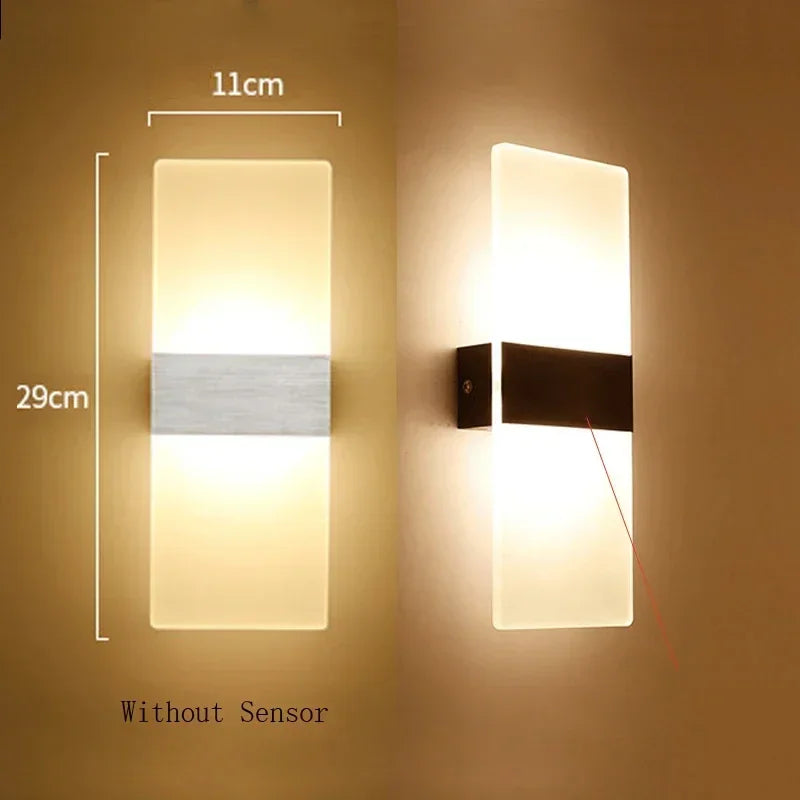 applique murale led moderne en acrylique pour décoration intérieure - vue 4 sur 6