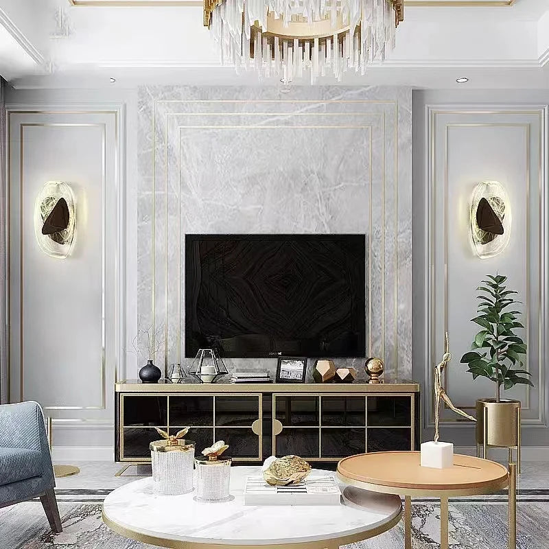 applique murale led au design artistique et créatif forme irrégulière - vue 5 sur 8