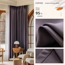 Rideau moderne plissé occultant luxe pour salon chambre