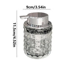 300ml Manual Soap Dispenser Transparent Glass Hand Sanitizer Bottle Container For Shampoo, Body Wash house Bathroom Accessories