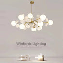 Children's chandelier with multicoloured flowers decorative pendant light