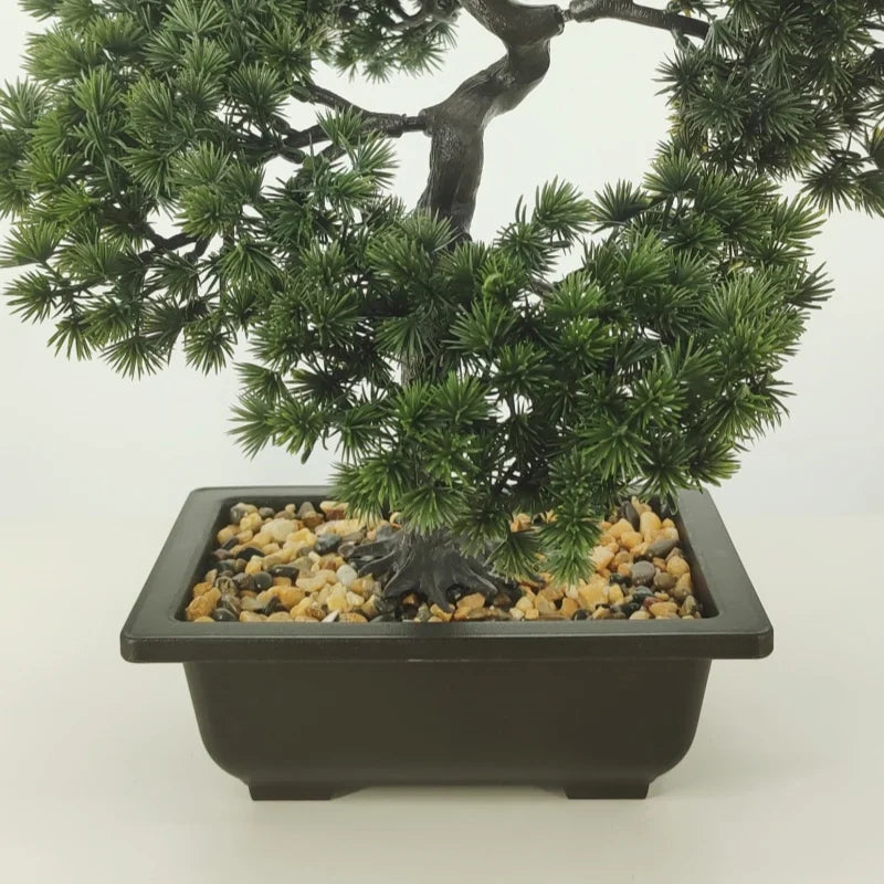 plantes artificielles style chinois aiguille de pin décoratives pour fête - vue 4 sur 5