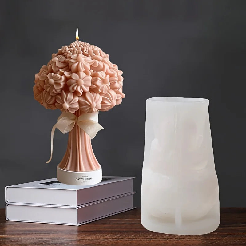 nouveau moule silicone bouquet roses chrysanthème pivoine cadeau saint valentin - vue 6 sur 18