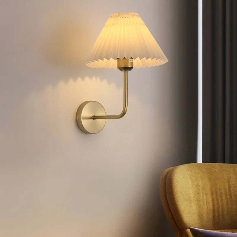 applique murale plissée en tissu style nordique décorative - vue 5 sur 14
