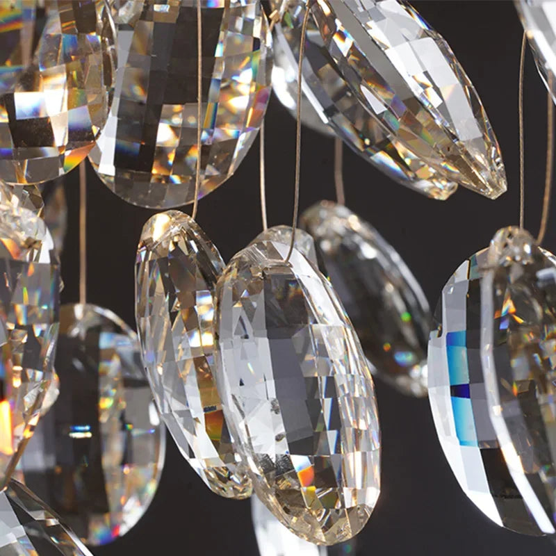 lustre en cristal de luxe pour décoration intérieure élégante