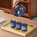 Service theiere japonais kung fu ceramique avec filtre