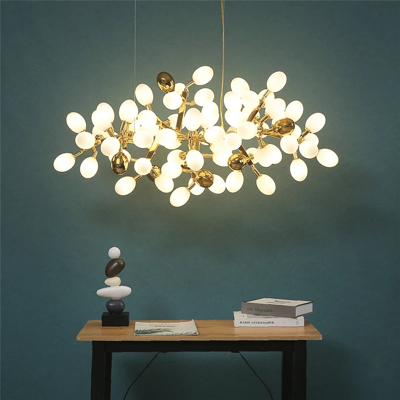 lustre moderne en or en forme de raisin pour intérieur élégant - vue 5 sur 11