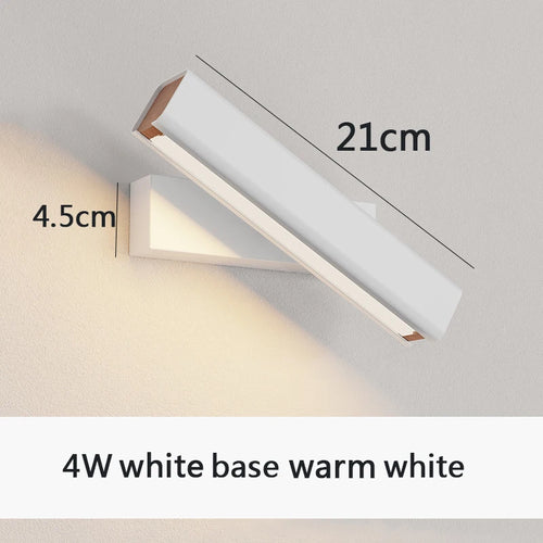 Moderne rotatif applique murale LED lumière salon chambre Foyer Restaurant applique éclairage porche étude lecture couloir décor applique murale 6pa - vue 18 sur 22
