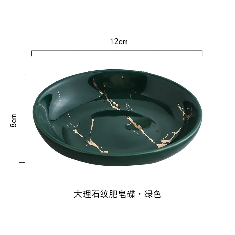 ensemble décoratif en céramique pour salle de bain avec accessoires - vue 15 sur 24