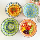 Bol céramique bohème motifs 20 cm soupe ramen