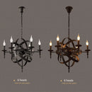 lustre industriel rétro globe en fer style loft américain