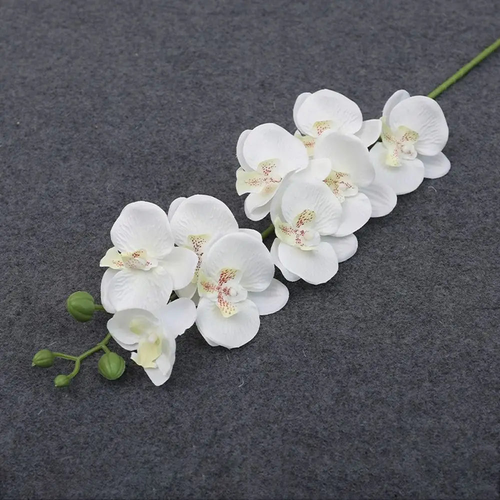 Phalaenopsis artificial plants 3d real touch decorative orchid - vue 6 sur 10