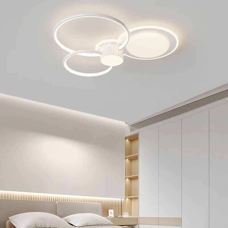 plafonnier led moderne avec anneau créatif pour intérieur décoratif - vue 4 sur 14