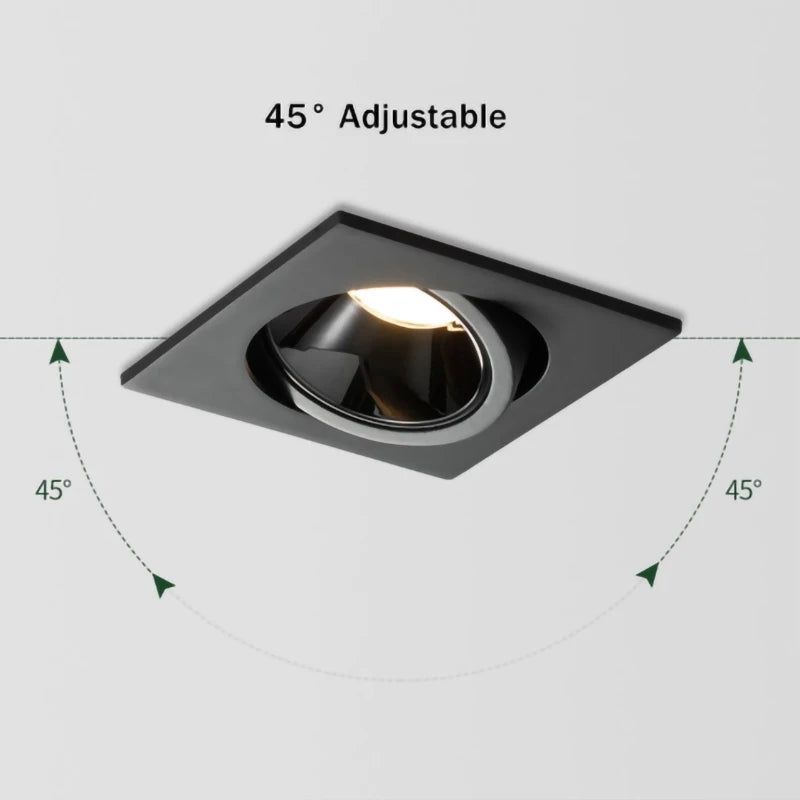 plafonnier led encastré anti-éblouissement pour intérieur moderne - vue 4 sur 5