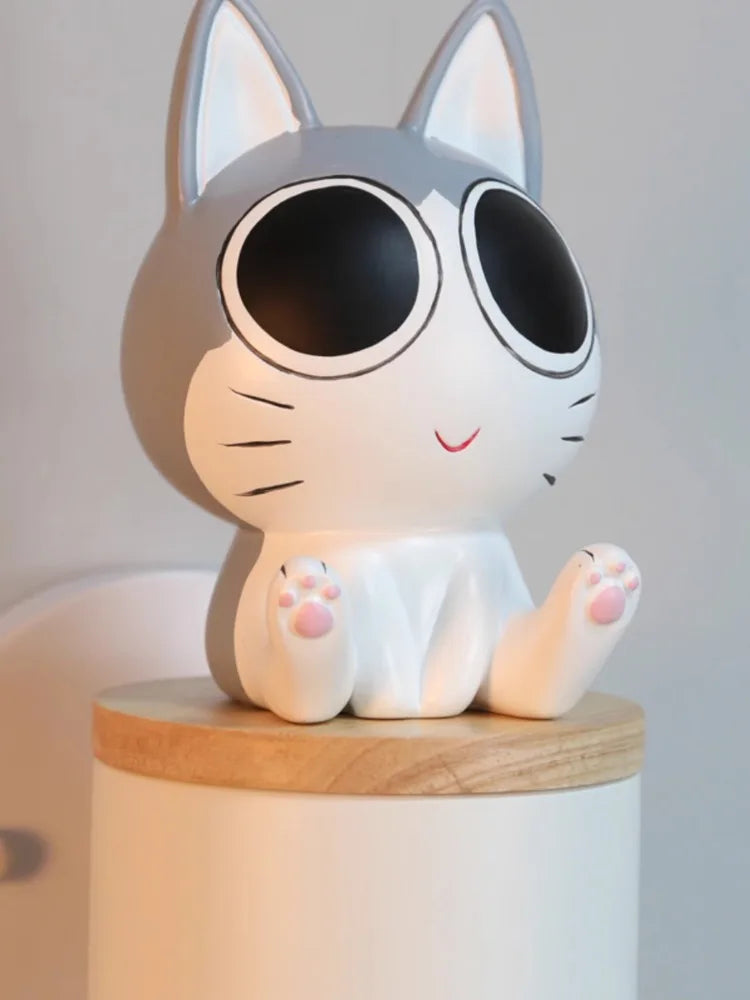 Minimalist decorative cat-shaped LED wall light - vue 3 sur 12