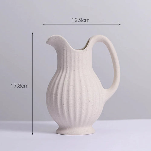 vase en céramique moderne décoration spirale pot à fleurs