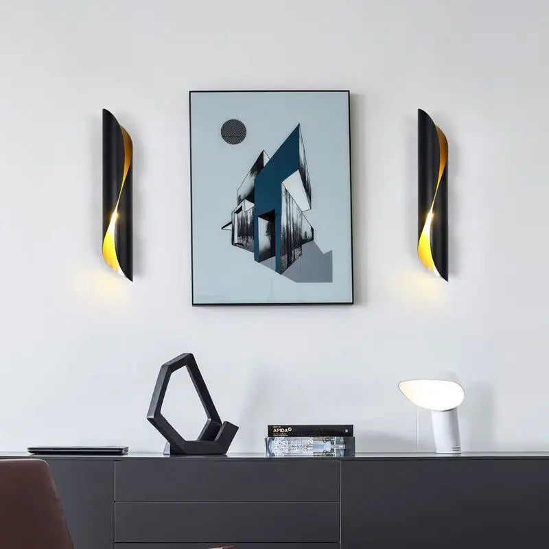 applique murale led en tube aluminium pour décoration intérieure - vue 4 sur 9