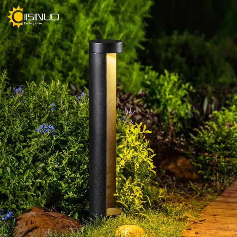 Waterproof outdoor post light for garden and park lighting - vue 3 sur 9