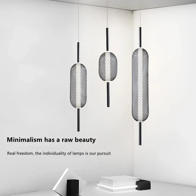 Suspension led minimaliste petit lustre tête unique décorative