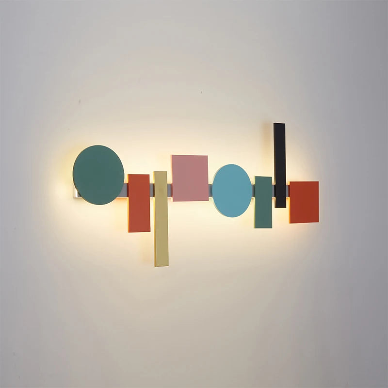 Applique LED design nordique colorée