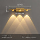 Minimalist nordic copper wall light for elegant interiors