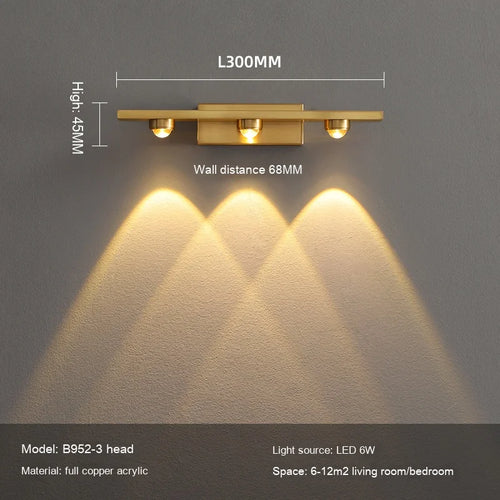 Minimalist nordic copper wall light for elegant interiors - vue 12 sur 12