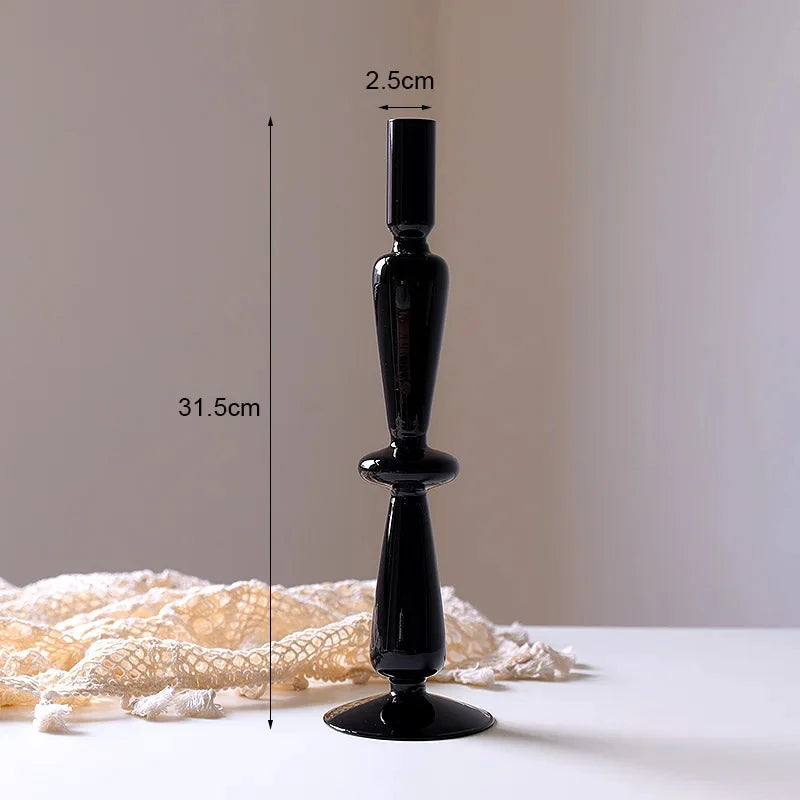 bougeoir en verre européen pour décoration et mariage - vue 27 sur 30