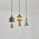Modern nordic minimalist iron and glass pendant light